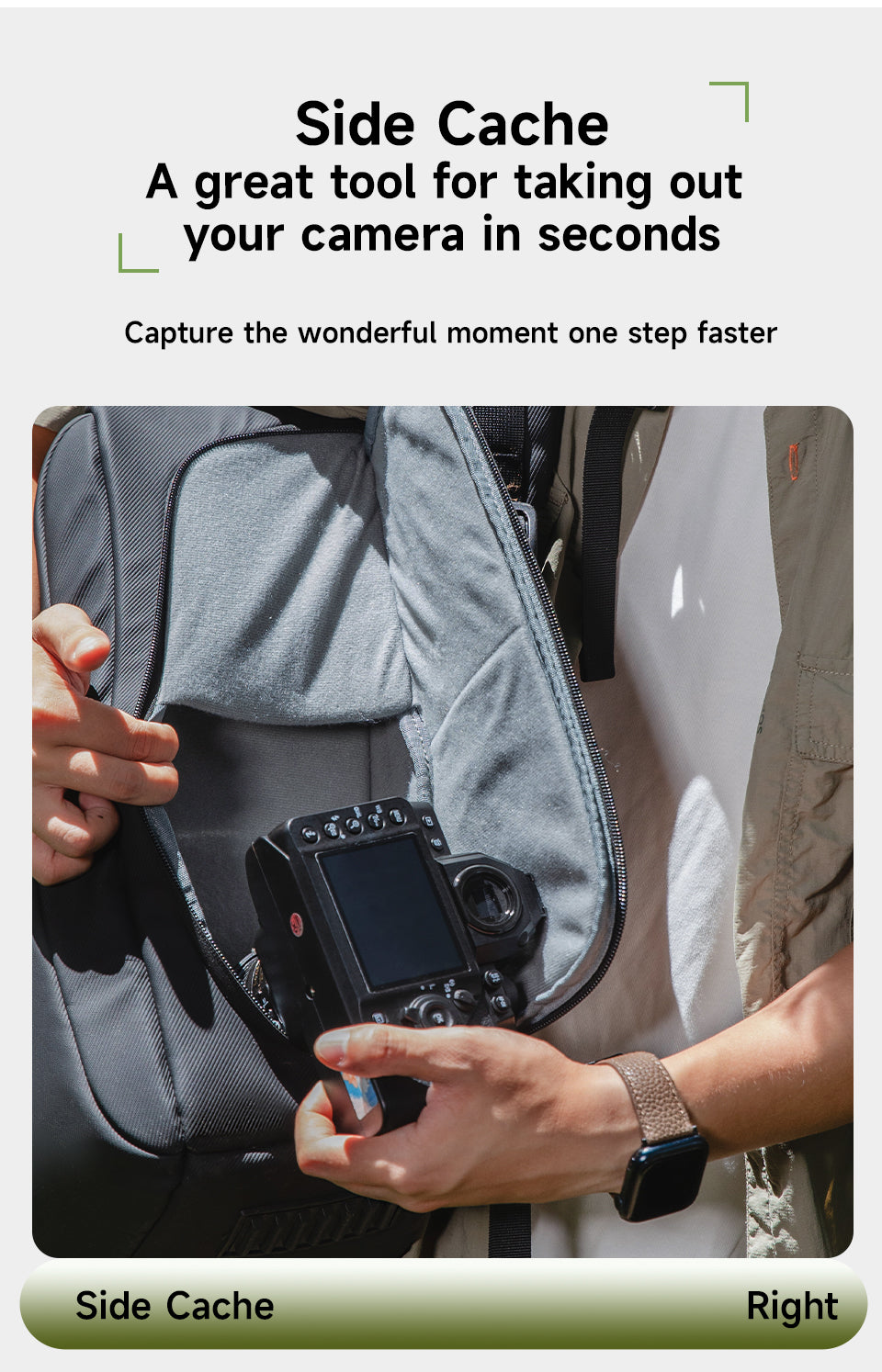 Tigernu Detachable Multi-pocket 14 Inch Nylon Waterproof Breathable Outdoor Photography Travel Camera Bag