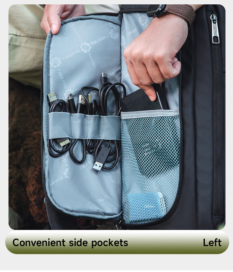 Tigernu Detachable Multi-pocket 14 Inch Nylon Waterproof Breathable Outdoor Photography Travel Camera Bag