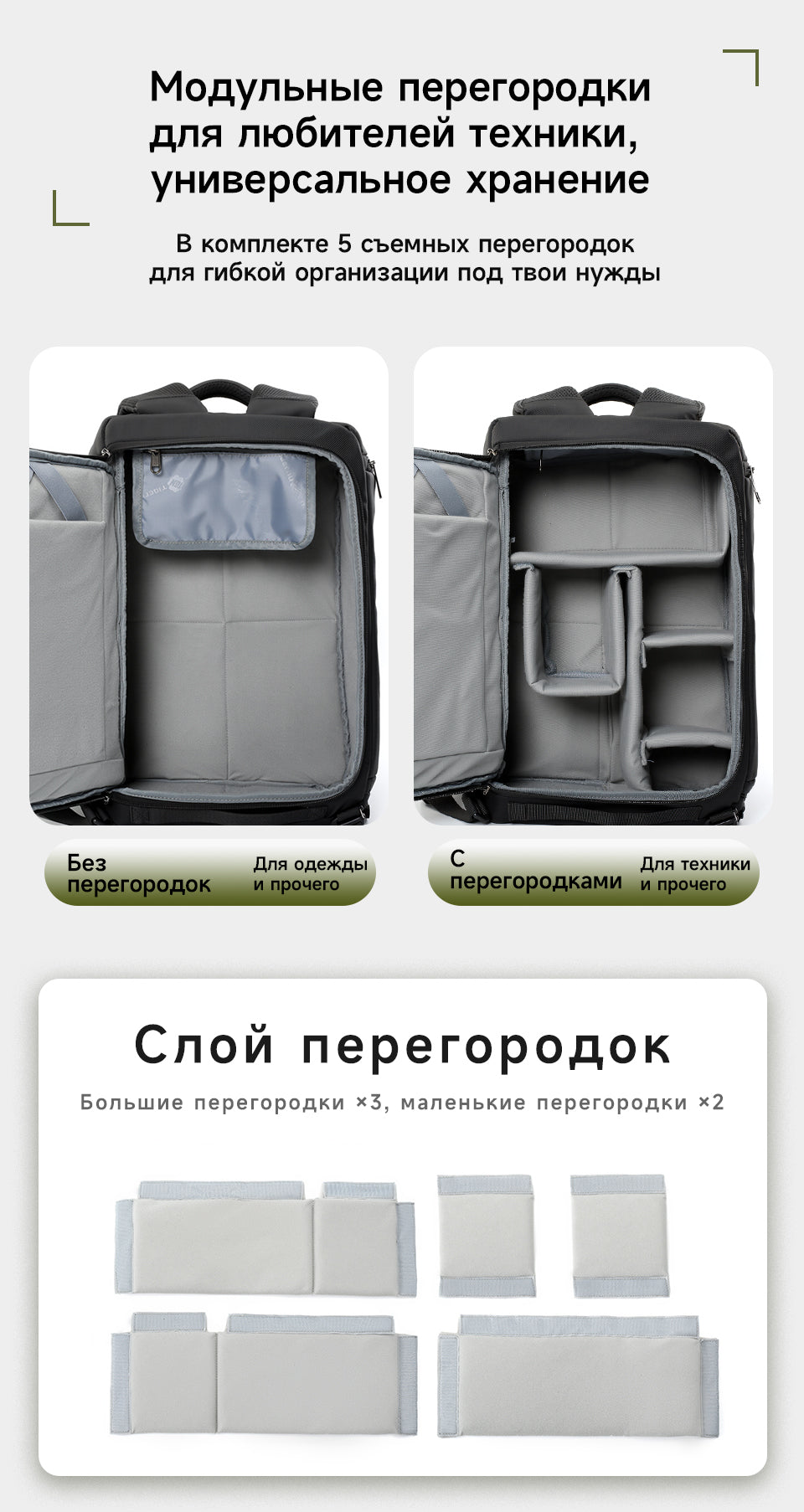 Tigernu Detachable Multi-pocket 14 Inch Nylon Waterproof Breathable Outdoor Photography Travel Camera Bag