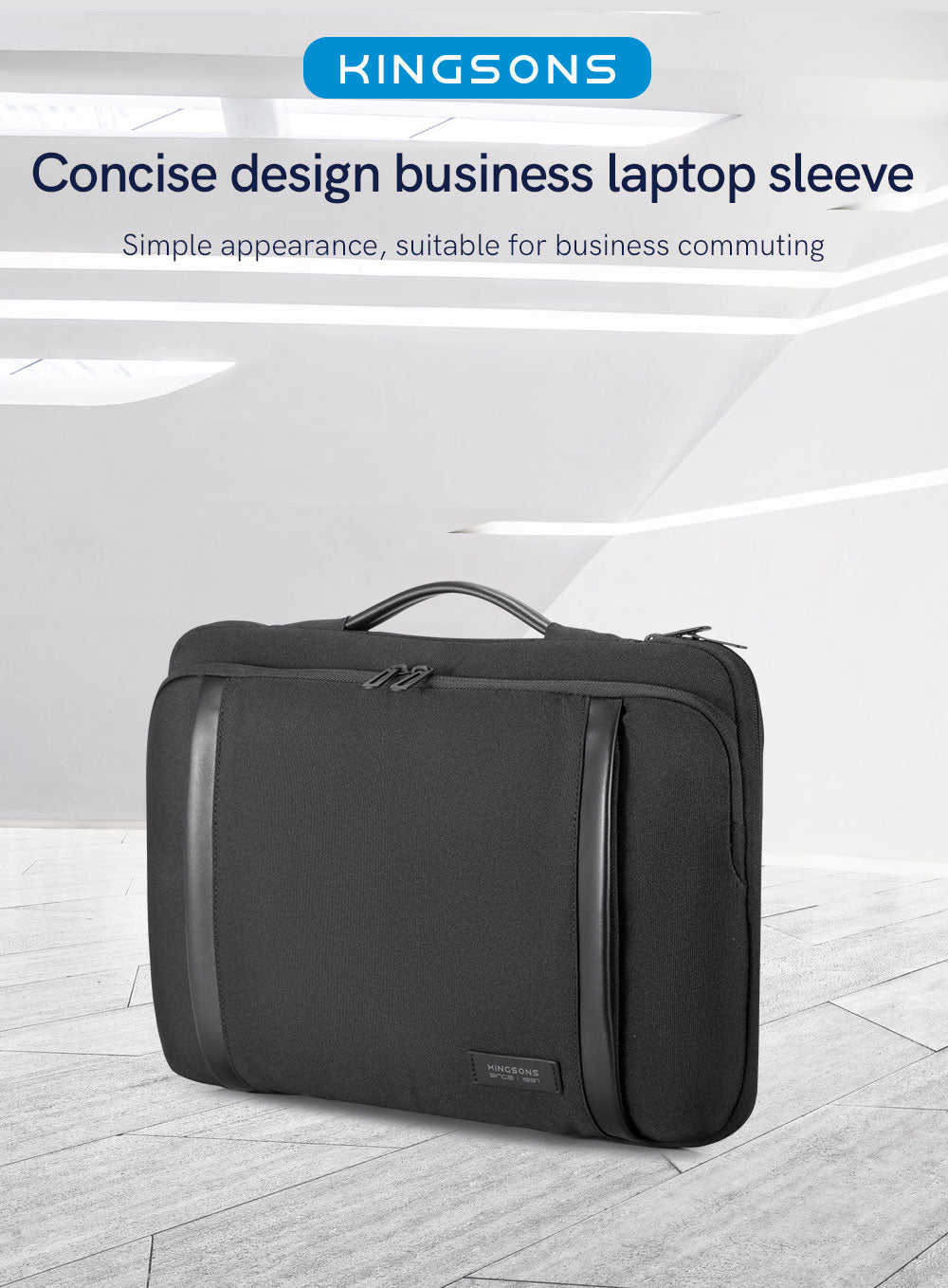 Kingsons Multifunctional Pocket Business Laptop Bag Custom Waterproof Hand Bag for Work