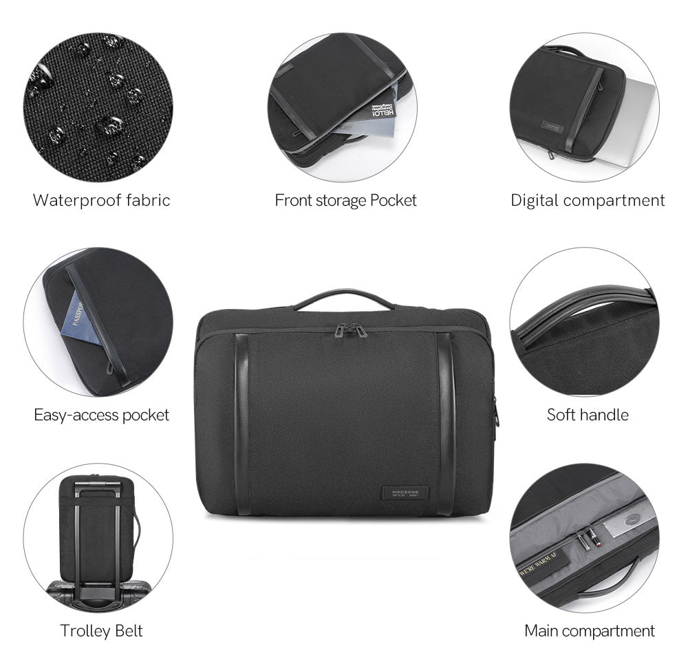 Kingsons Multifunctional Pocket Business Laptop Bag Custom Waterproof Hand Bag for Work