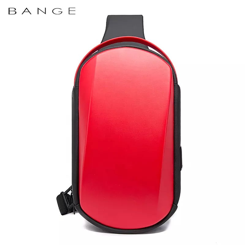 BANGE usb men travel outdoor waterproof portable men small shoulder crossbody sling bag crossbody sling bag