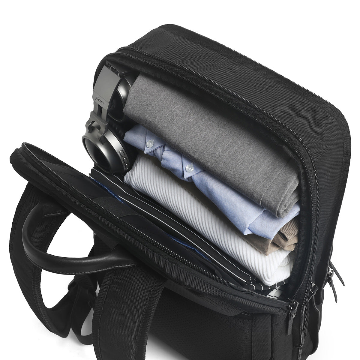 Tigernu Fashion Daily Portable Lightweight Laptop Bag Nylon S-Shaped Ergonomic Dynamic Expansion Men's Backpacks Backpack for Men