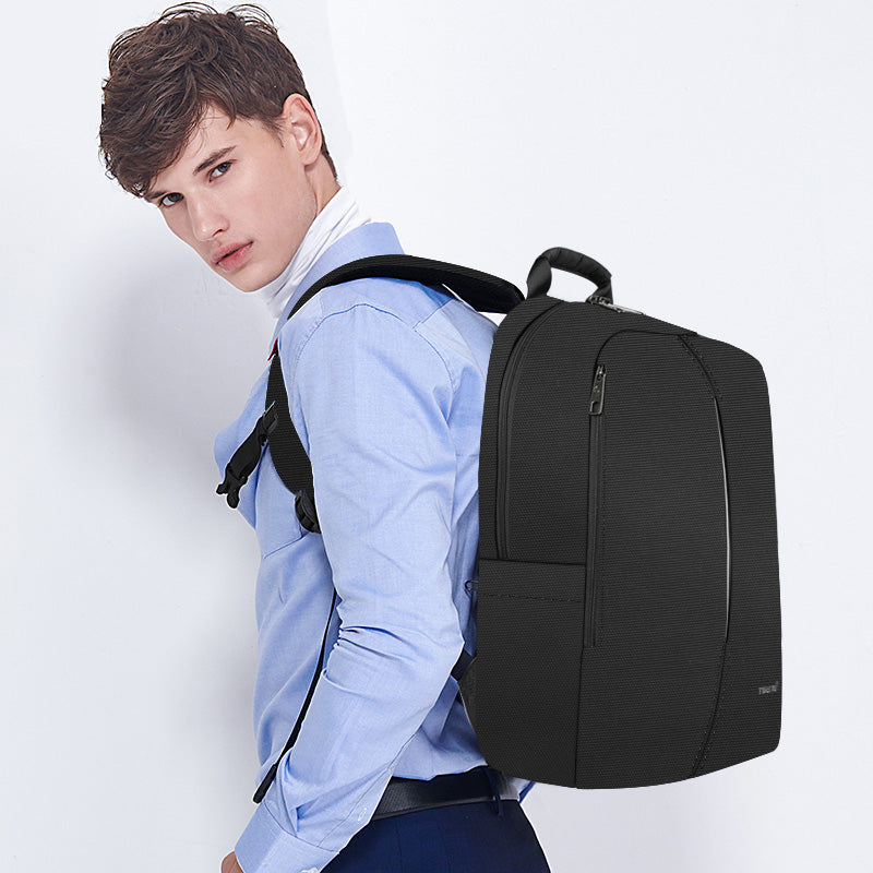Tigernu Mens Backpack Bag Fit 15.6 Inch Laptop USB Recharging Travel Male Bag Anti-thief Student Bag
