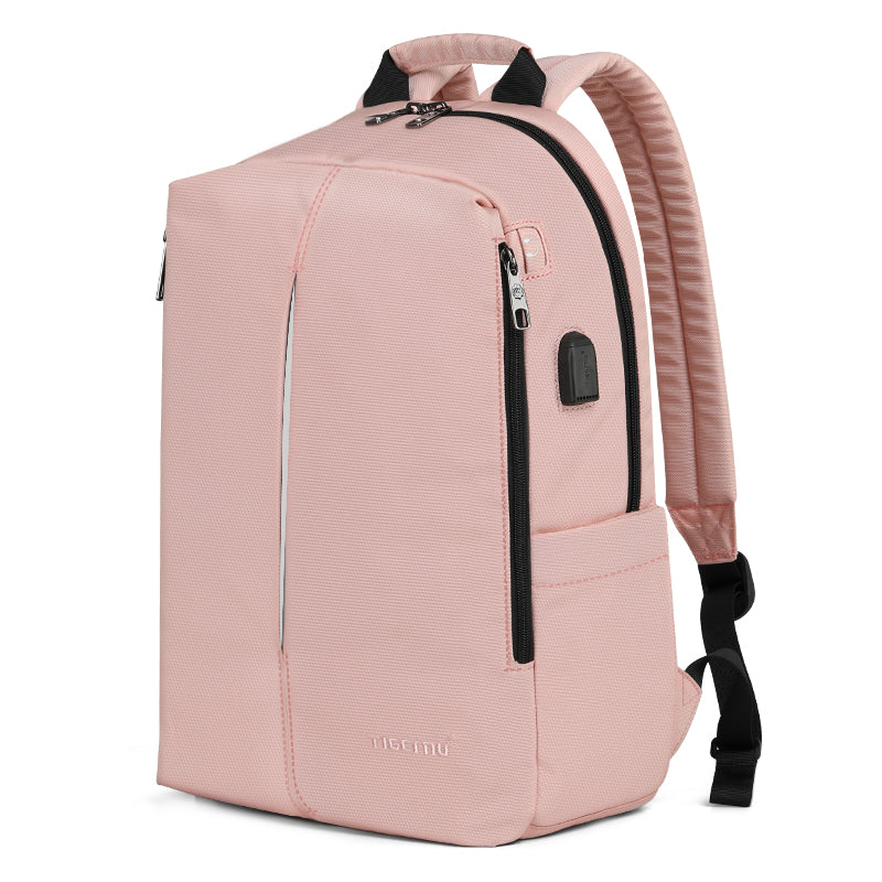 Tigernu Mens Backpack Bag Fit 15.6 Inch Laptop USB Recharging Travel Male Bag Anti-thief Student Bag