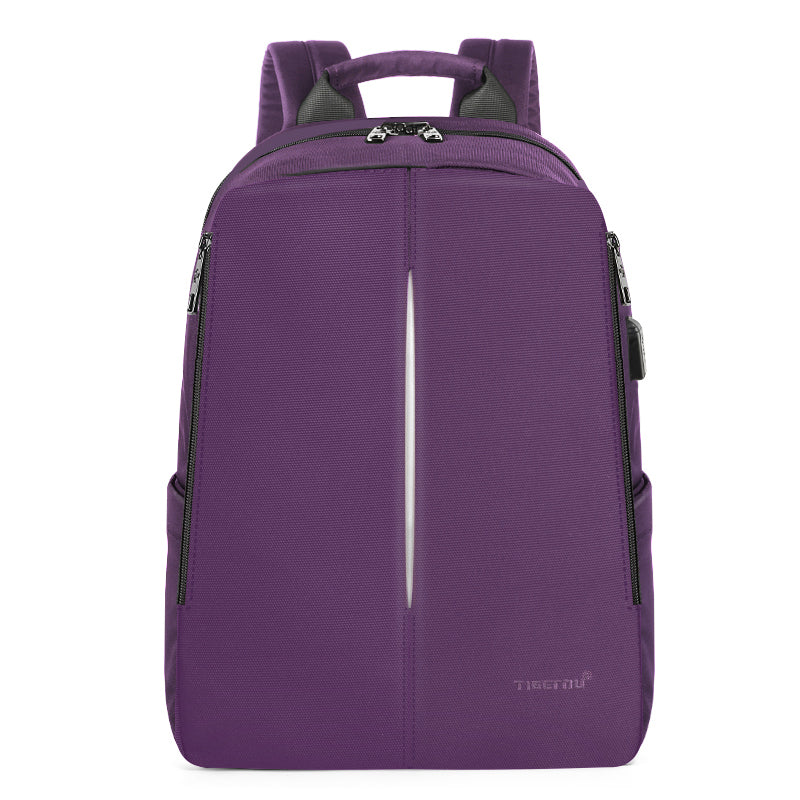 Tigernu Mens Backpack Bag Fit 15.6 Inch Laptop USB Recharging Travel Male Bag Anti-thief Student Bag