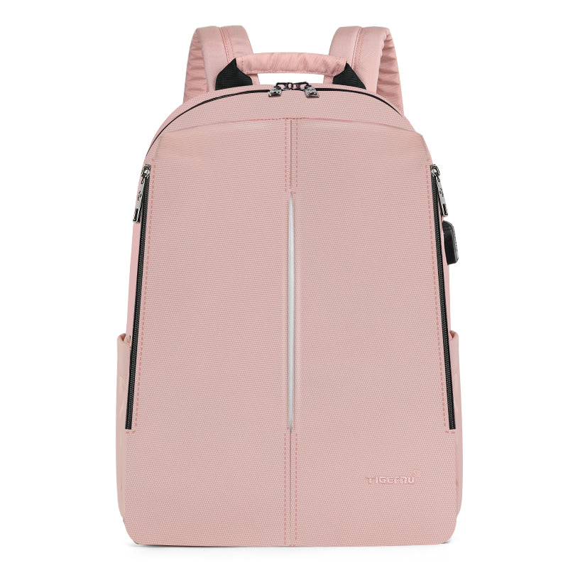 Tigernu Mens Backpack Bag Fit 15.6 Inch Laptop USB Recharging Travel Male Bag Anti-thief Student Bag