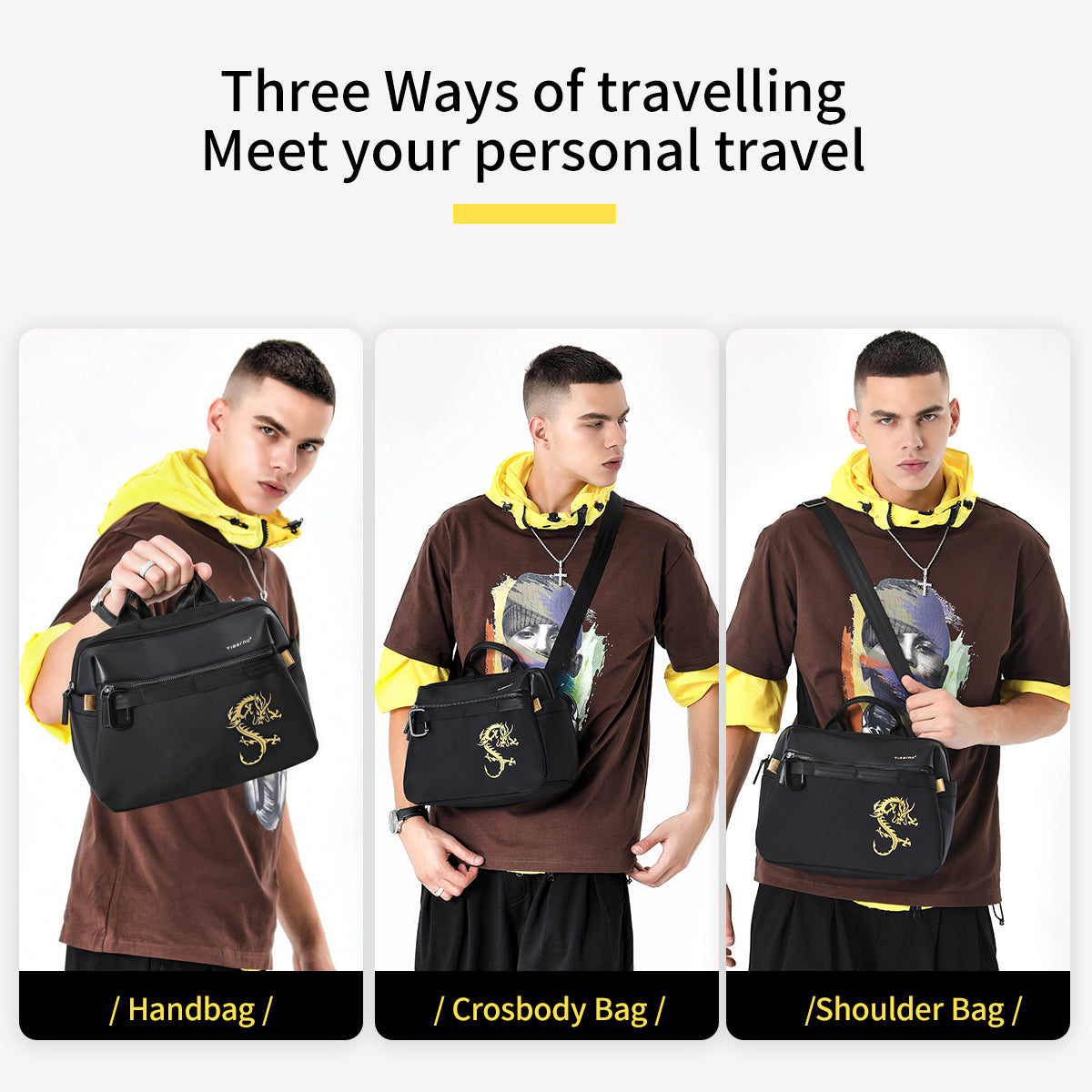 Tigernu Manufacturer's Waterproof Multifunction Soft Bag Business Briefcase Laptop Messenger Shoulder Bag