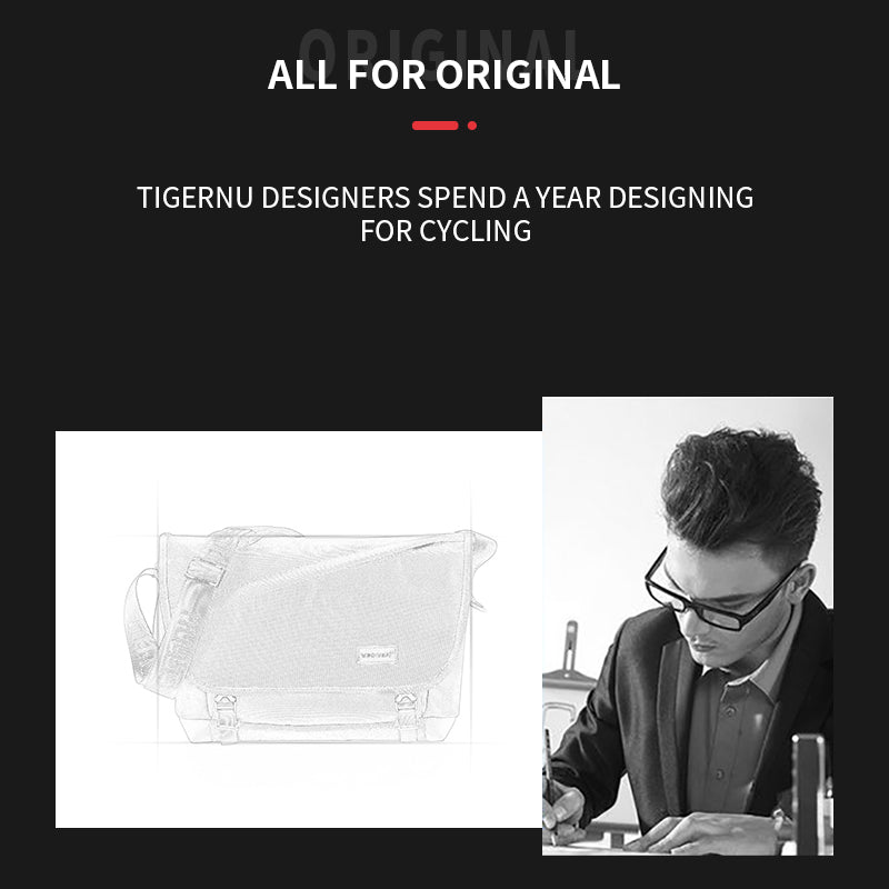 Tigernu Lightweight and Durable 10.1-inch Nylon Waterproof Scratch Resist Sports Cycling Outdoor Sports Men's Crossbody Bag Sling Bag