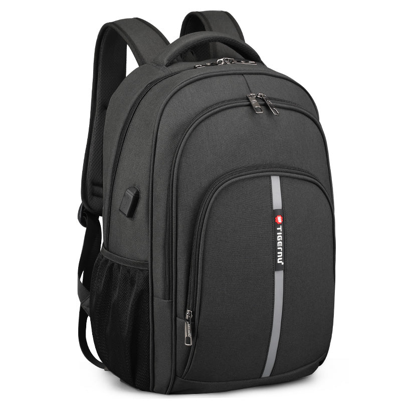 Tigernu High Quality Large Capacity Waterproof Polyester Men Backpack Travel Backpack Outdoor Business Laptop Bag Backpack