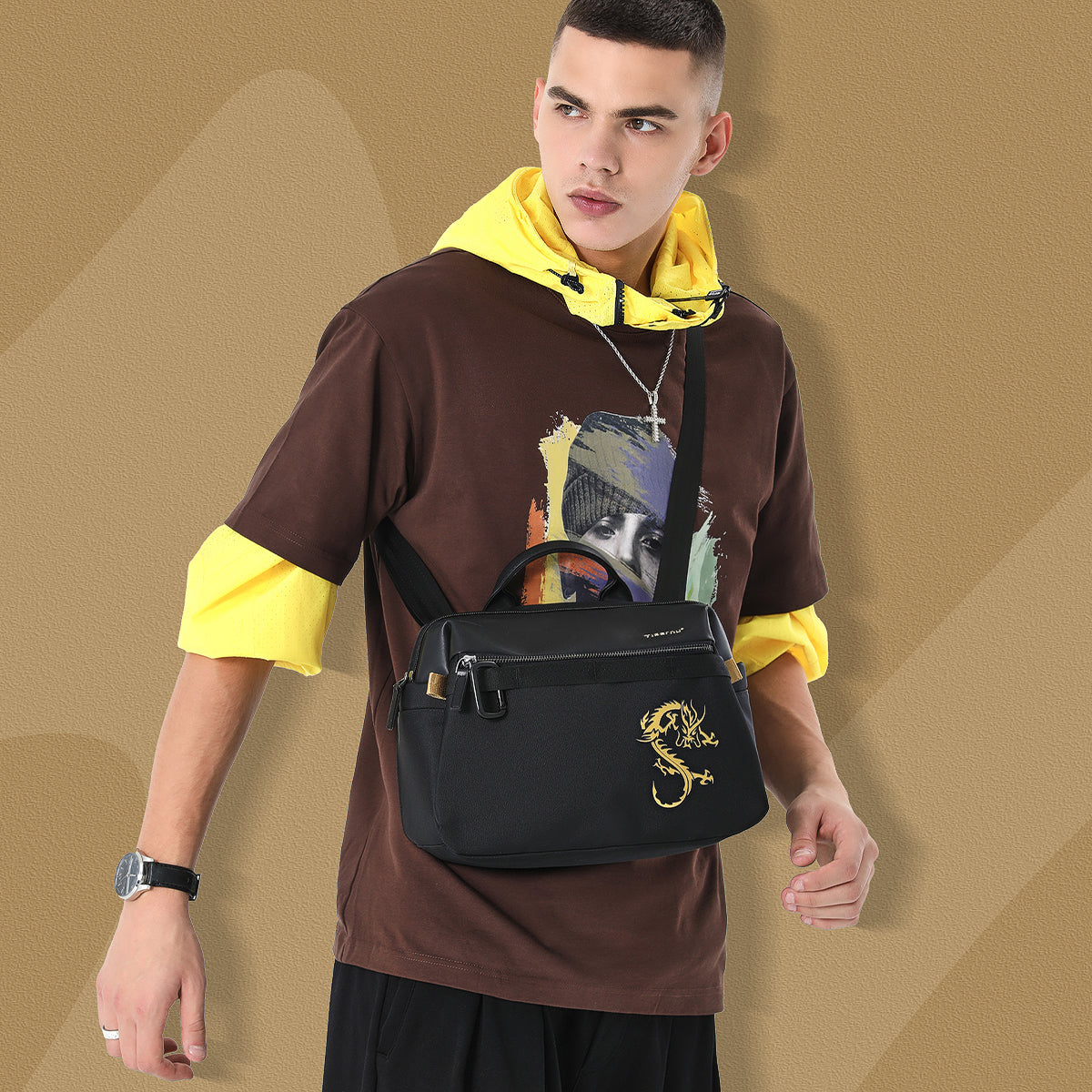 Tigernu Manufacturer's Waterproof Multifunction Soft Bag Business Briefcase Laptop Messenger Shoulder Bag