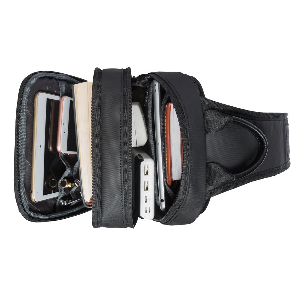 boy chest cheap black polyester men sling chest bags crossbody shoulder mini small mens sling bag
