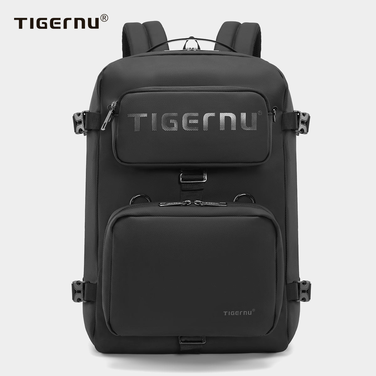 Tigernu Multi Functional Expansion Compartment, USB Waterproof and Breathable Honeycomb Back Panel, Nylon 3-in-1 Detachable Travel Bag