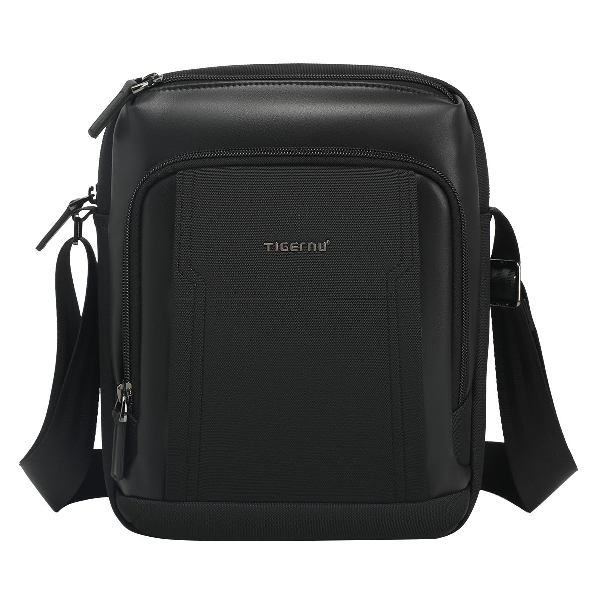 TIGERNU Men's Multifunctional Nylon Laptop Shoulder Sling Bag 9.7inches Fashionable Multi-Pocket Storage for Commuting