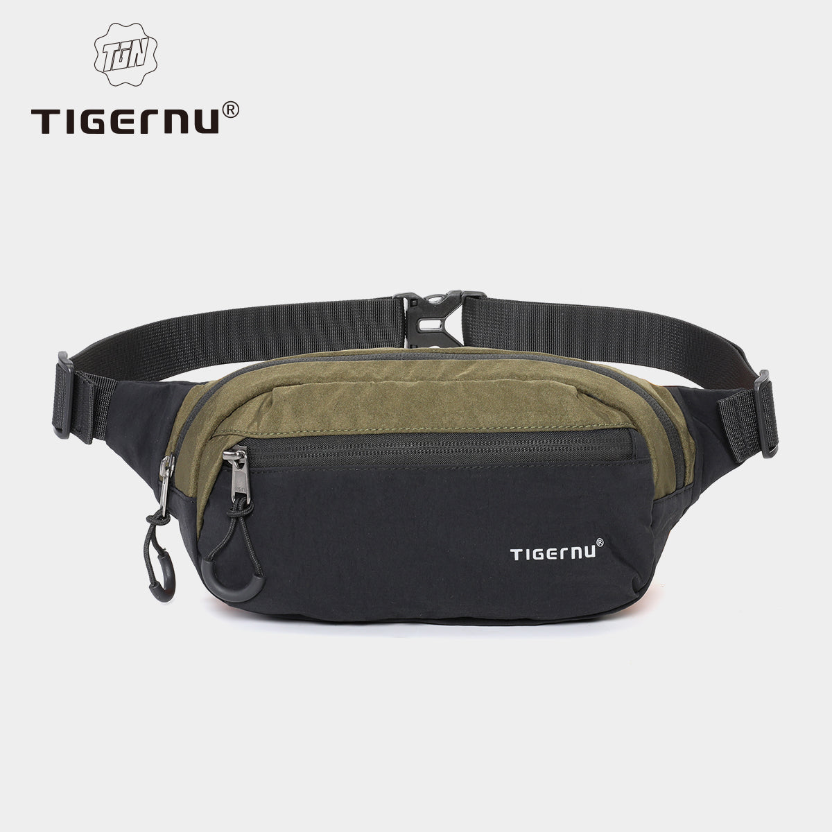 Tigernu High Quality Fashion Layered Storage Multi-pocket Nylon Durable Lightweight Waterproof Outdoor Daily Men Crossbody Bag