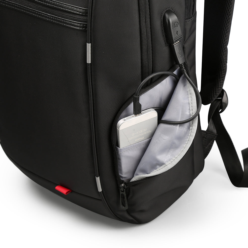 Kingsons Warming Briefcases two size 15.6 & 17 Inch Laptop Bag Travel USB Charging Backpack