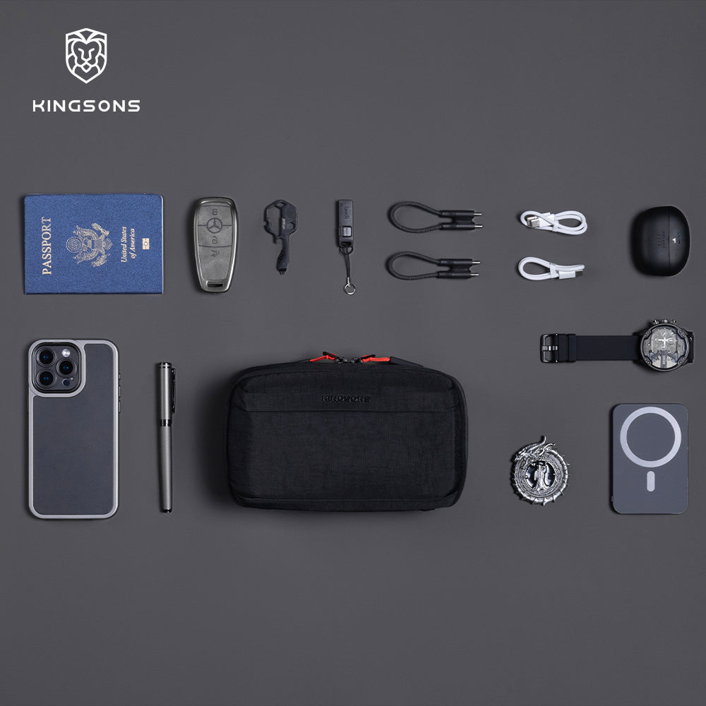 Kingsons Essential Data Storage Travel Bag,