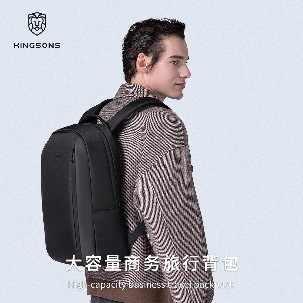 Kingsons Large Capacity Durable Business Laptop Backpack Leather Laptop Backpack Custom logo Waterproof Backpack School Bags