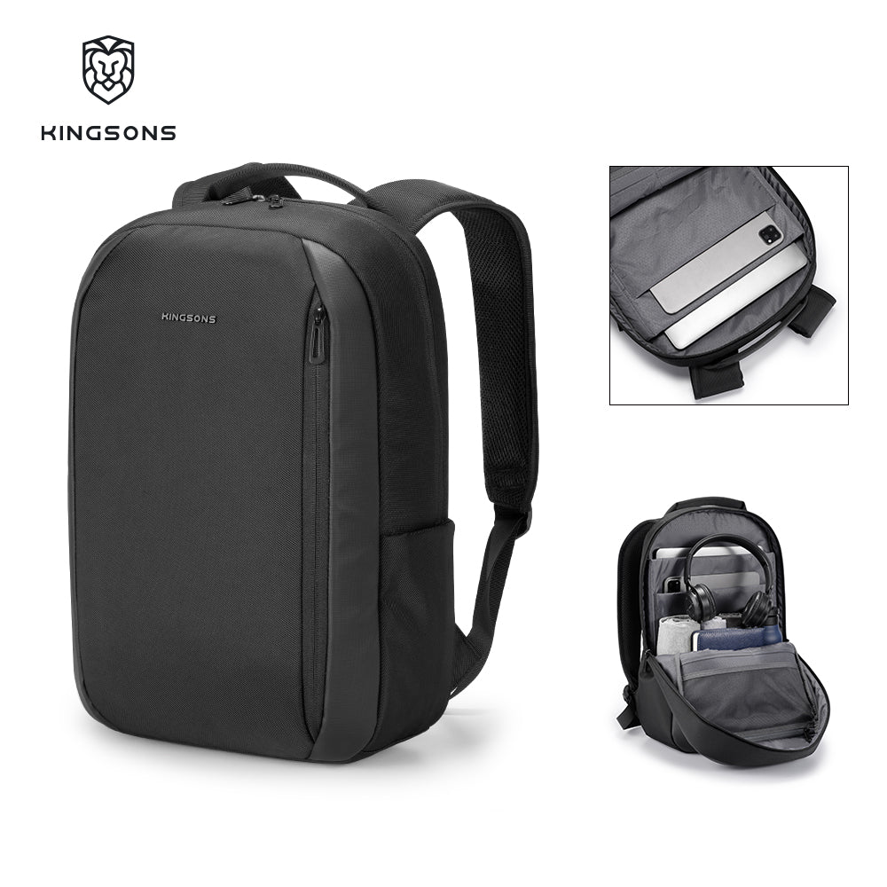 Kingsons Large Capacity Durable Business Laptop Backpack Leather Laptop Backpack Custom logo Waterproof Backpack School Bags