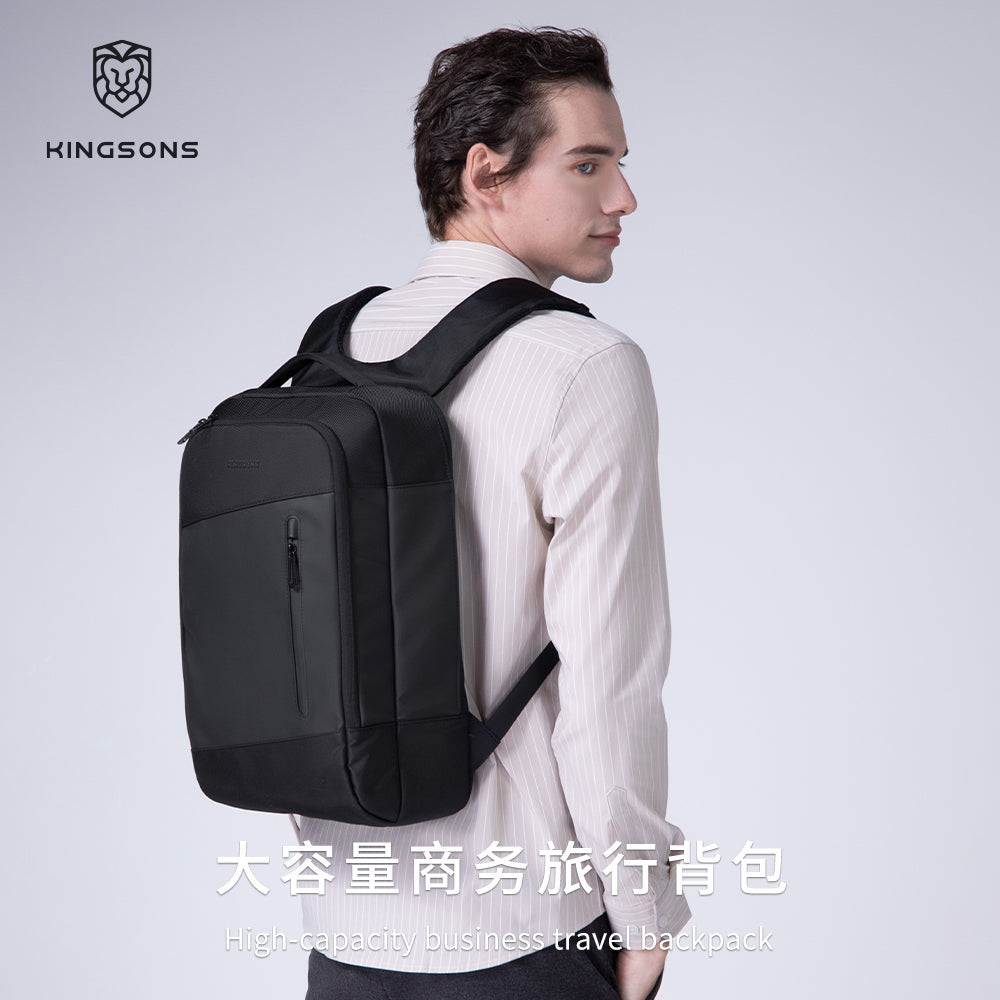 Kingsons Durable Business Laptop Backpack Leather