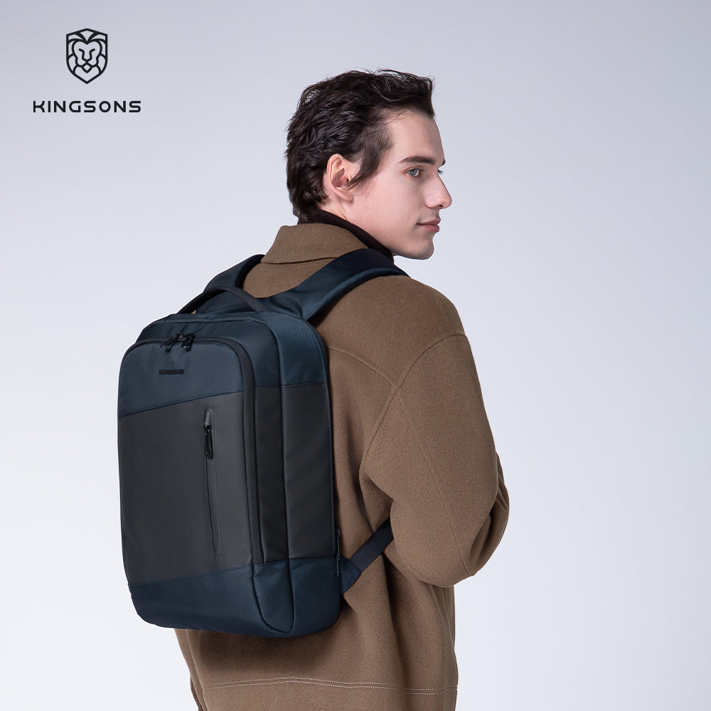 Kingsons Durable Business Laptop Backpack Leather