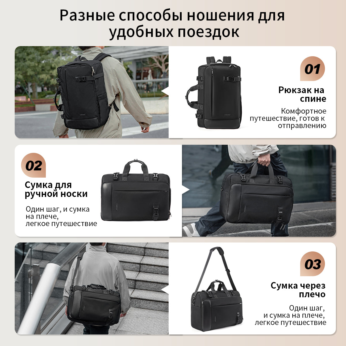 Tigernu High Quality Customizable Large Capacity Layered Storage Crossbody 17 Inches Waterproof Stylish Daily Commuting Backpack