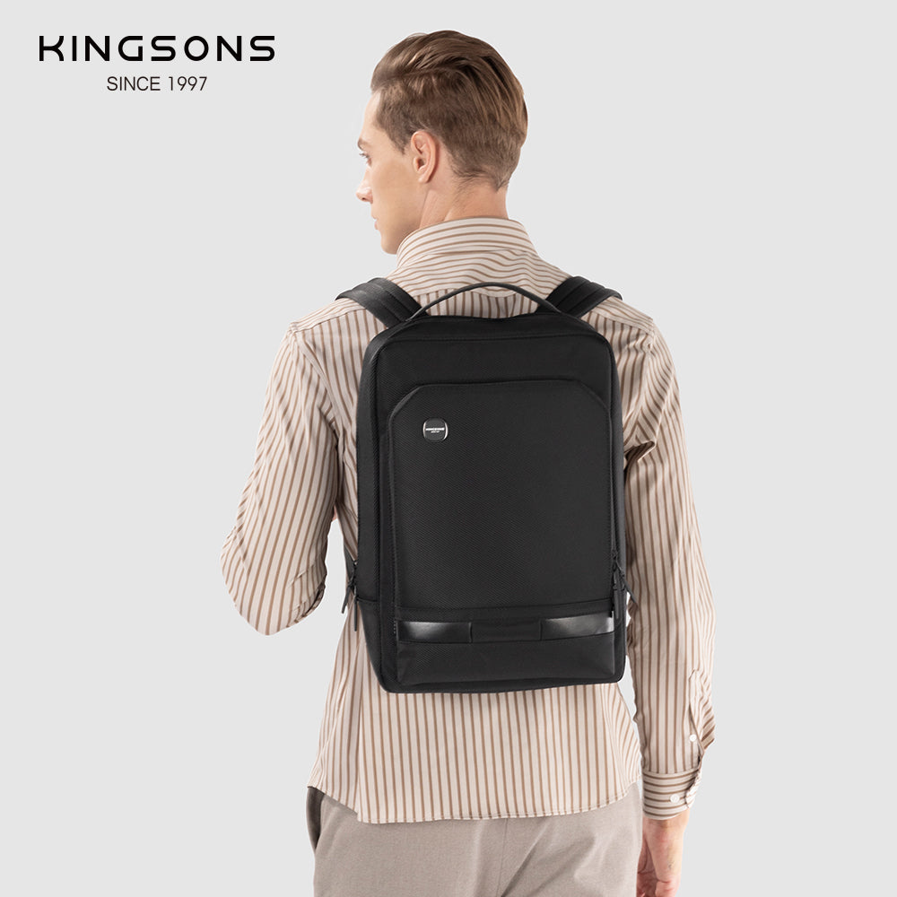 KINGSONS New Design Men's Travel Large Capacity Computer Bag Business Backpack Multi-functional Student Backpack Laptop Backpack