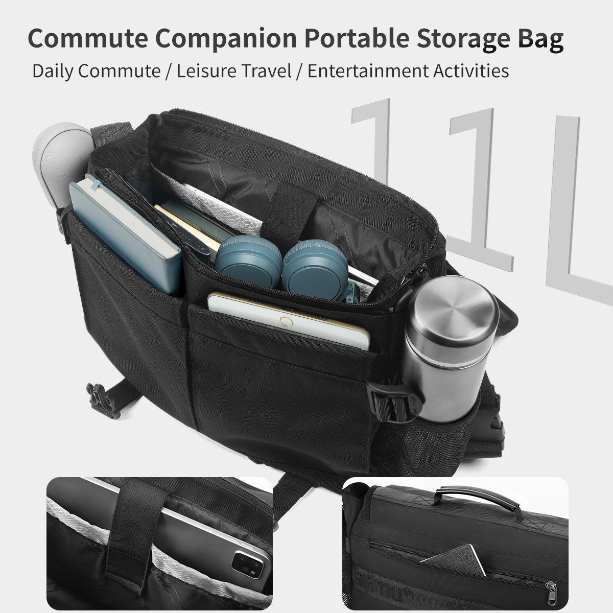 Tigernu Multi Pocket News Camera Bag with Adjustable Strap Garment Sport Bag Sneaker Custom Sales Travel Crossbody Bag