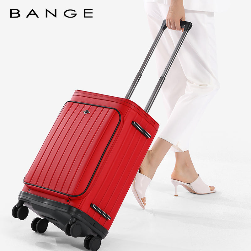 Bange Unisex 360 Degree Silent Glide Wheels TSA Lock Premium 20inch Carry on Multifunction Travel Luggage
