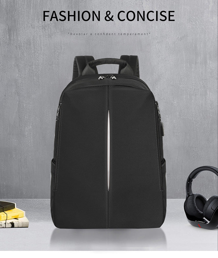 Tigernu Mens Backpack Bag Fit 15.6 Inch Laptop USB Recharging Travel Male Bag Anti-thief Student Bag
