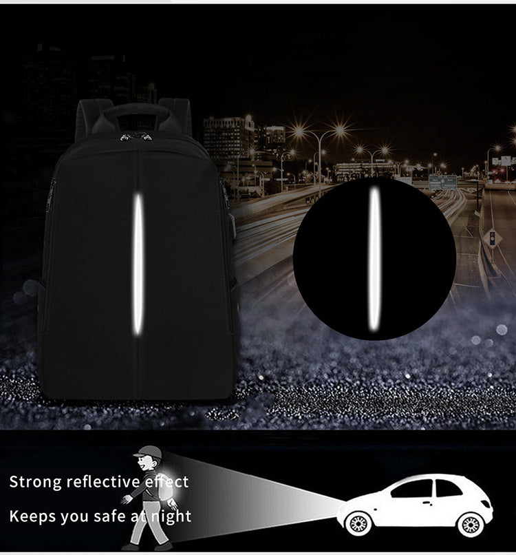 Tigernu Mens Backpack Bag Fit 15.6 Inch Laptop USB Recharging Travel Male Bag Anti-thief Student Bag