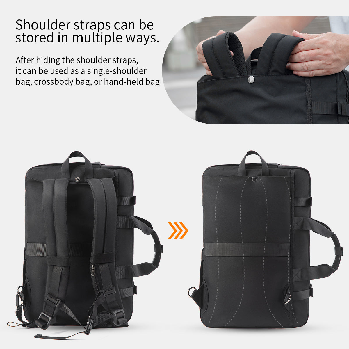 Tigernu High Quality Customizable Large Capacity Layered Storage Crossbody 17 Inches Waterproof Stylish Daily Commuting Backpack