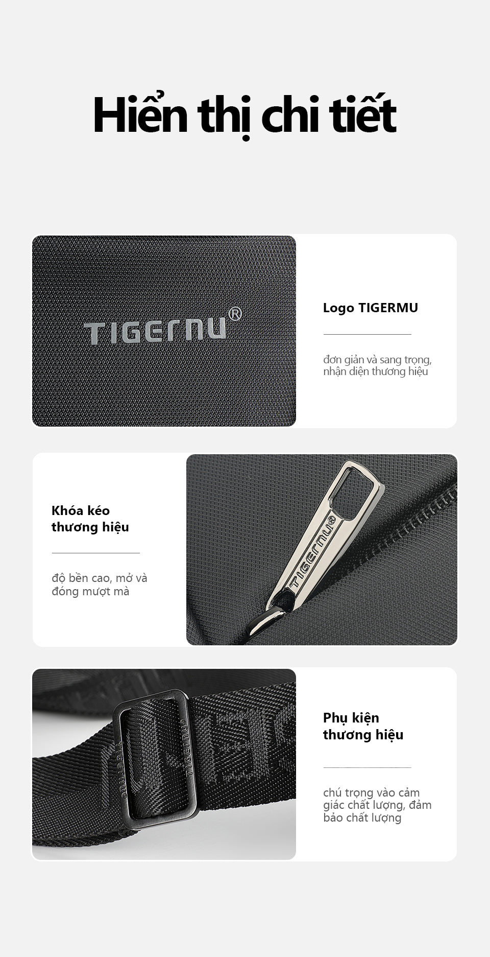 Tigernu 9.6-inch Nylon Cloth Waterproof and Wear-resistant Business Casual Men's Crossbody Bag Sling Bag