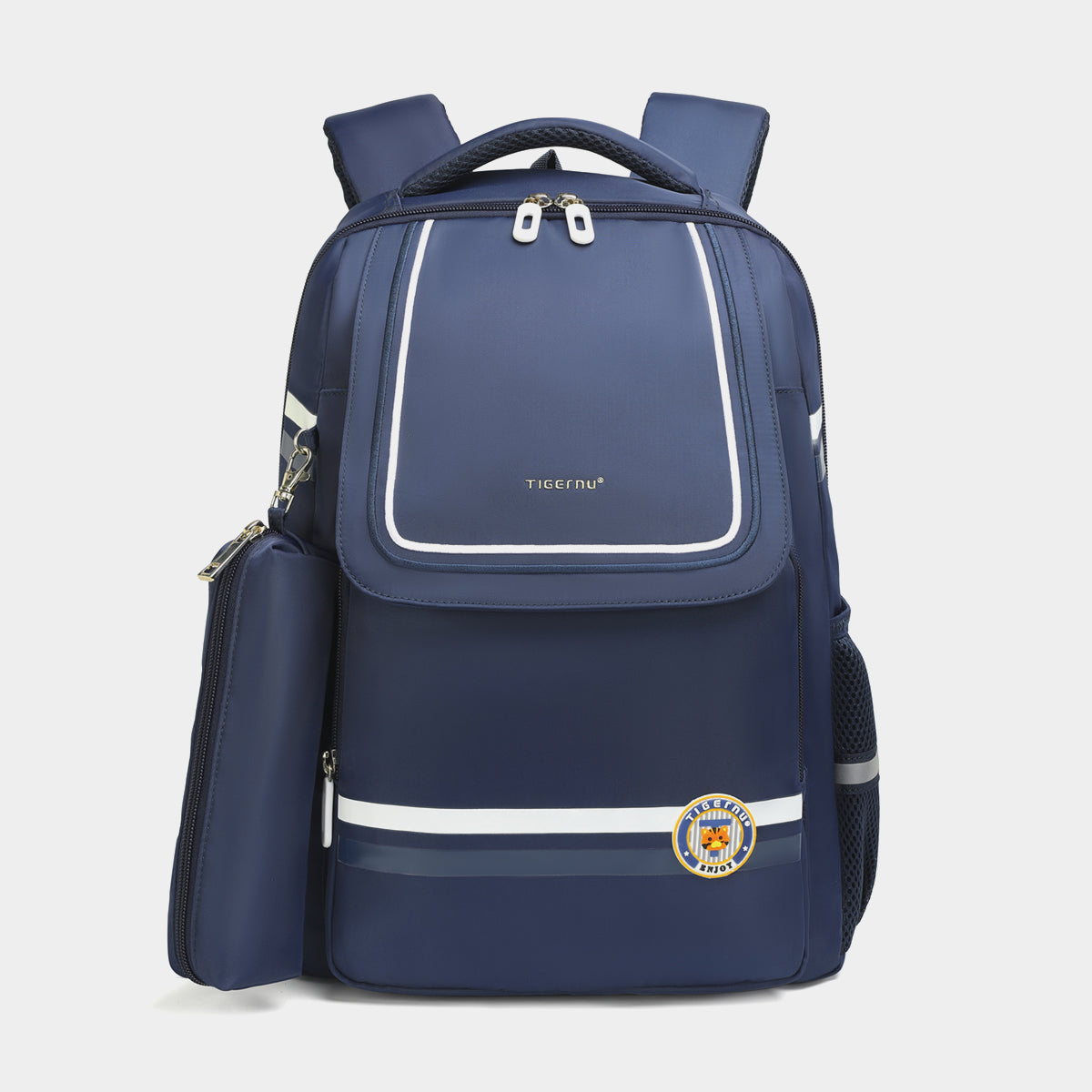 Tigernu High Quality Lightweight Waterproof Student Backpack Large Capacity Oxford Spine Protection Zipper Breathable Safe for Campus