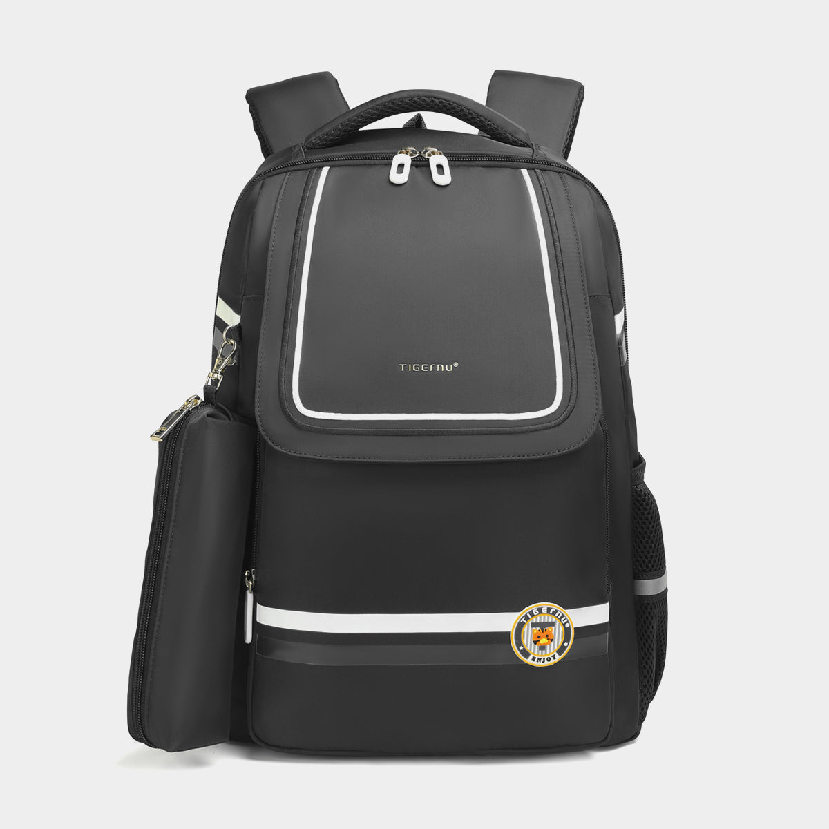Tigernu High Quality Lightweight Waterproof Student Backpack Large Capacity Oxford Spine Protection Zipper Breathable Safe for Campus