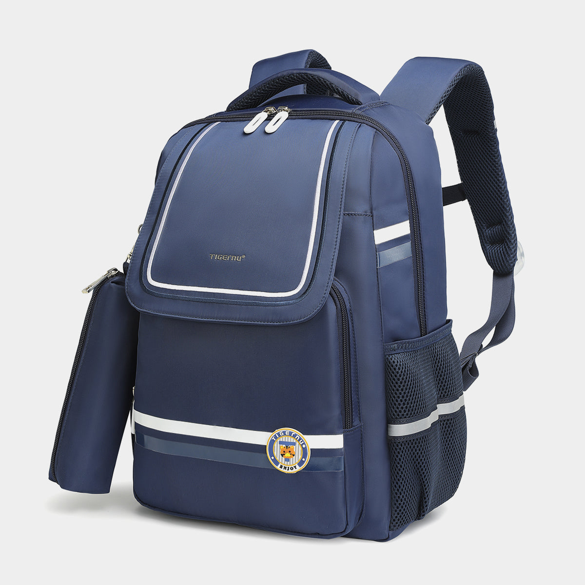 Tigernu High Quality Lightweight Waterproof Student Backpack Large Capacity Oxford Spine Protection Zipper Breathable Safe for Campus