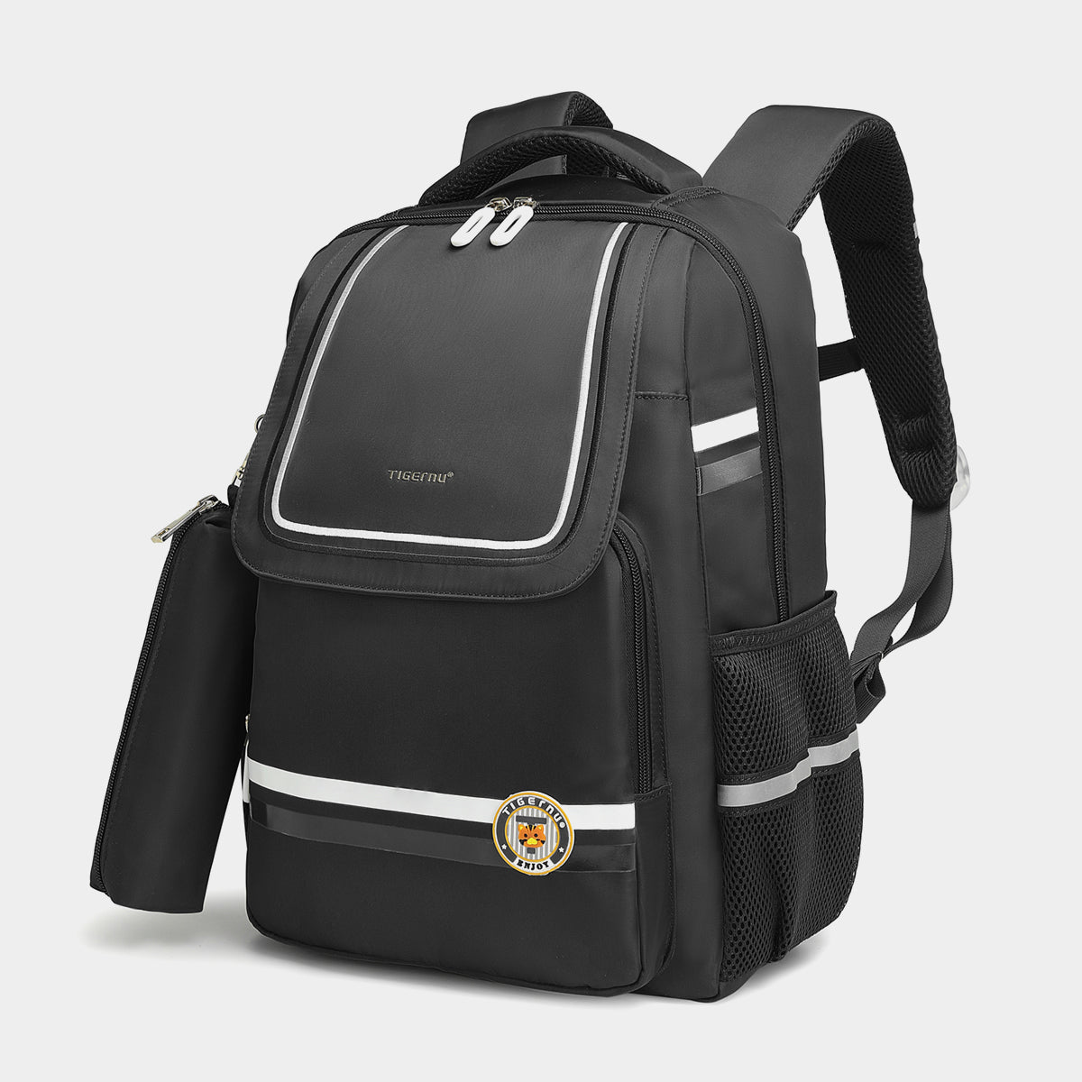 Tigernu High Quality Lightweight Waterproof Student Backpack Large Capacity Oxford Spine Protection Zipper Breathable Safe for Campus