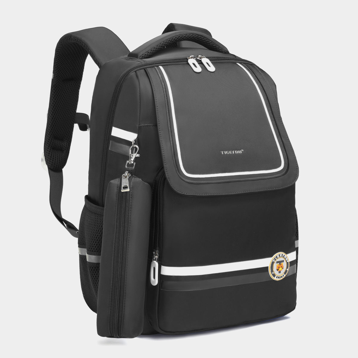 Tigernu High Quality Lightweight Waterproof Student Backpack Large Capacity Oxford Spine Protection Zipper Breathable Safe for Campus