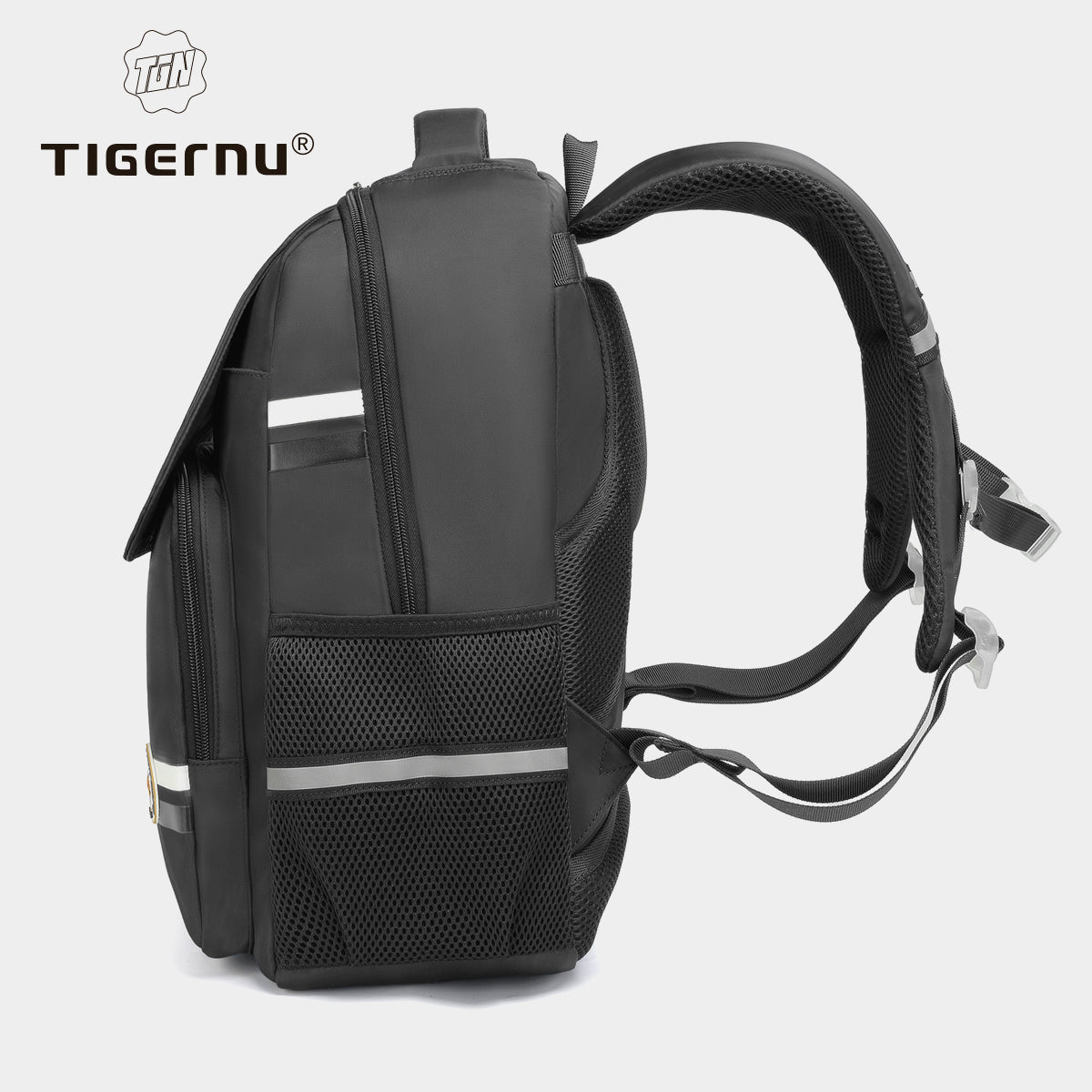 Tigernu High Quality Lightweight Waterproof Student Backpack Large Capacity Oxford Spine Protection Zipper Breathable Safe for Campus