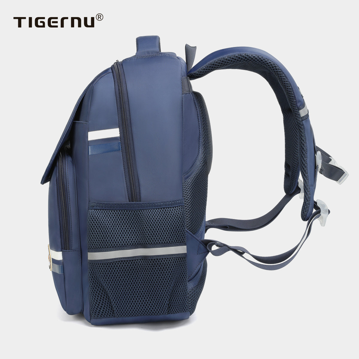 Tigernu High Quality Lightweight Waterproof Student Backpack Large Capacity Oxford Spine Protection Zipper Breathable Safe for Campus