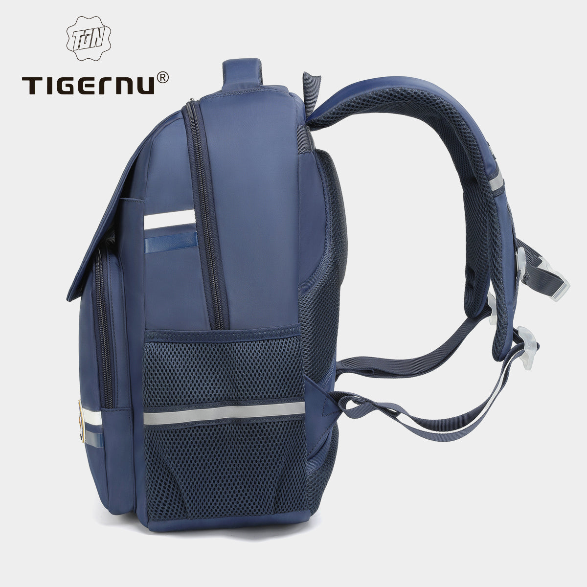Tigernu High Quality Lightweight Waterproof Student Backpack Large Capacity Oxford Spine Protection Zipper Breathable Safe for Campus