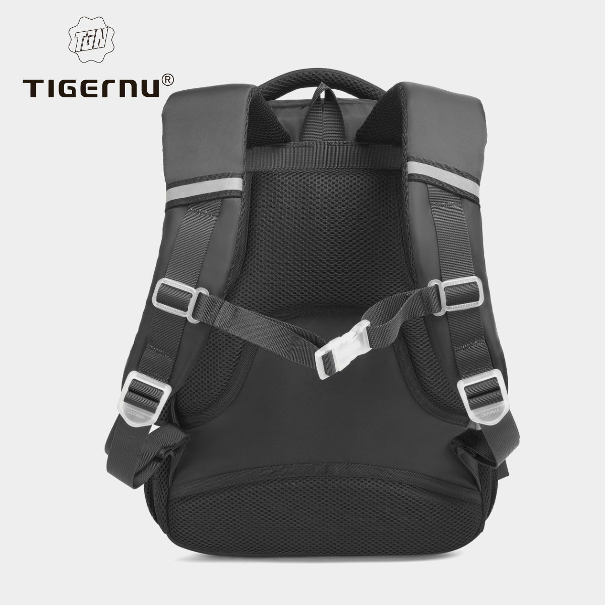Tigernu High Quality Lightweight Waterproof Student Backpack Large Capacity Oxford Spine Protection Zipper Breathable Safe for Campus