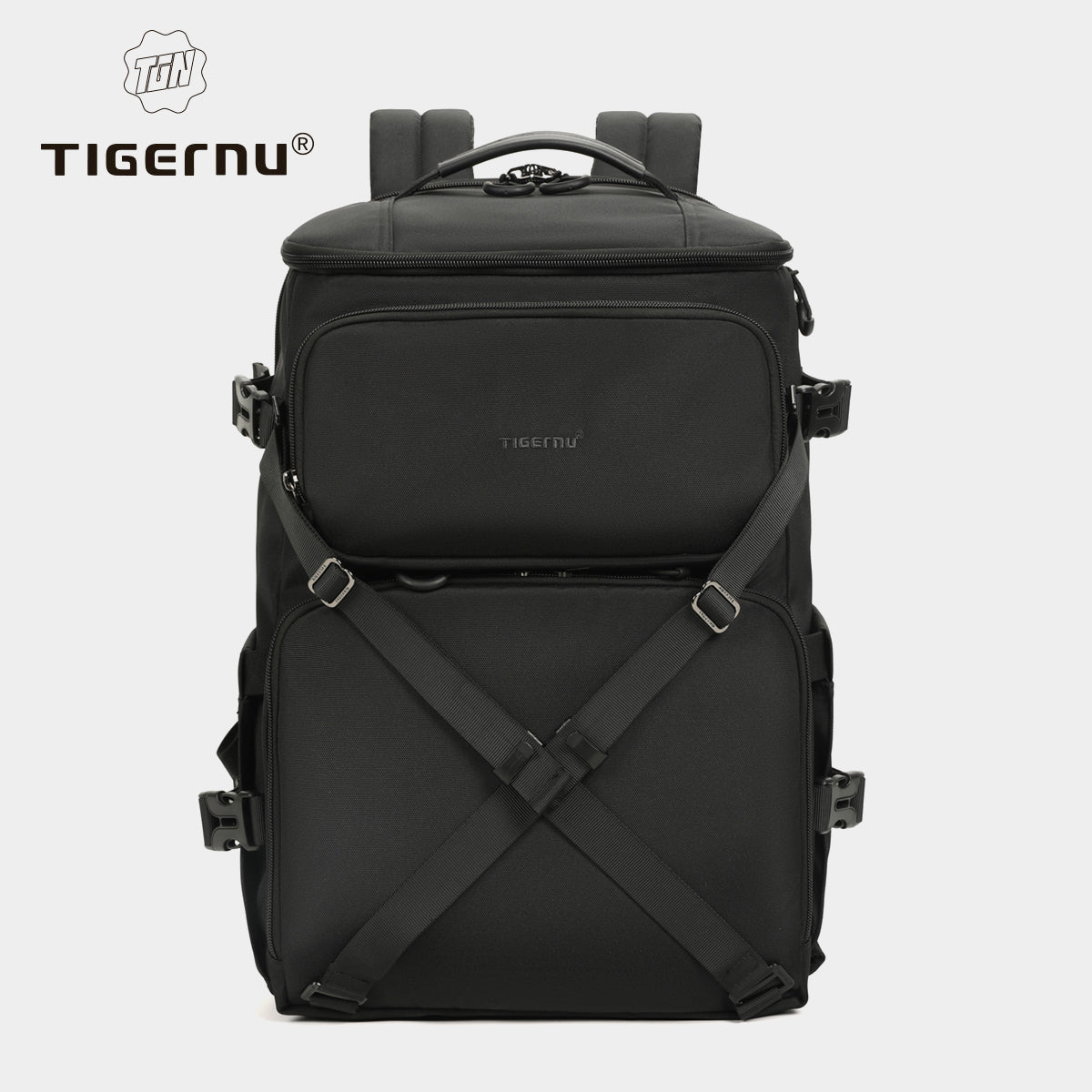 Tigernu Outdoor Waterproof Rain Cover Multifunctional Professional Tripod Holder Large Camera Backpack With Laptop Compartment