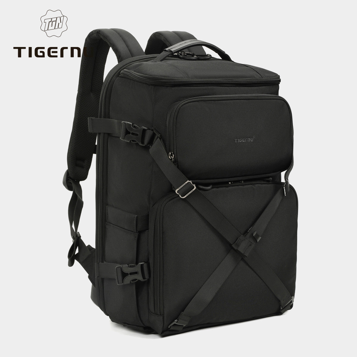 Tigernu Outdoor Waterproof Rain Cover Multifunctional Professional Tripod Holder Large Camera Backpack With Laptop Compartment