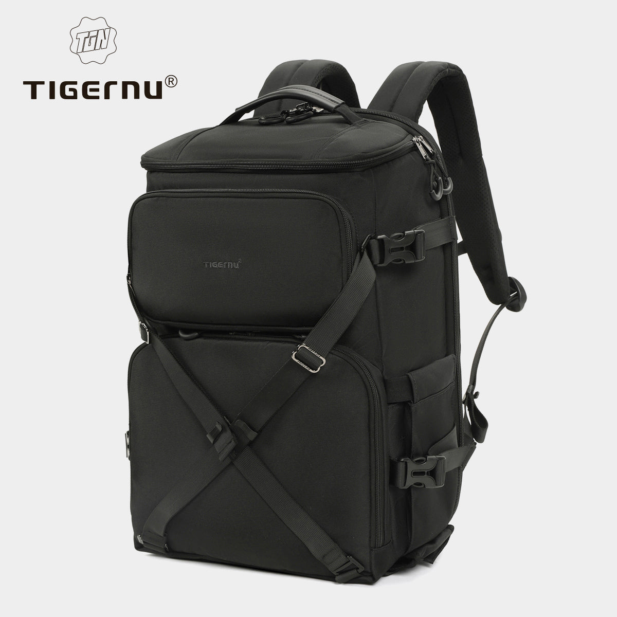 Tigernu Outdoor Waterproof Rain Cover Multifunctional Professional Tripod Holder Large Camera Backpack With Laptop Compartment