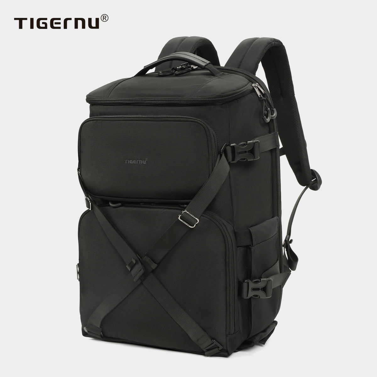 Tigernu Outdoor Waterproof Rain Cover Multifunctional Professional Tripod Holder Large Camera Backpack With Laptop Compartment