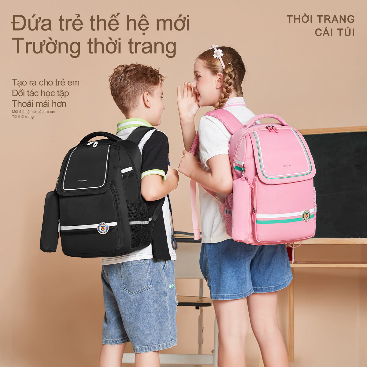 Tigernu High Quality Lightweight Waterproof Student Backpack Large Capacity Oxford Spine Protection Zipper Breathable Safe for Campus