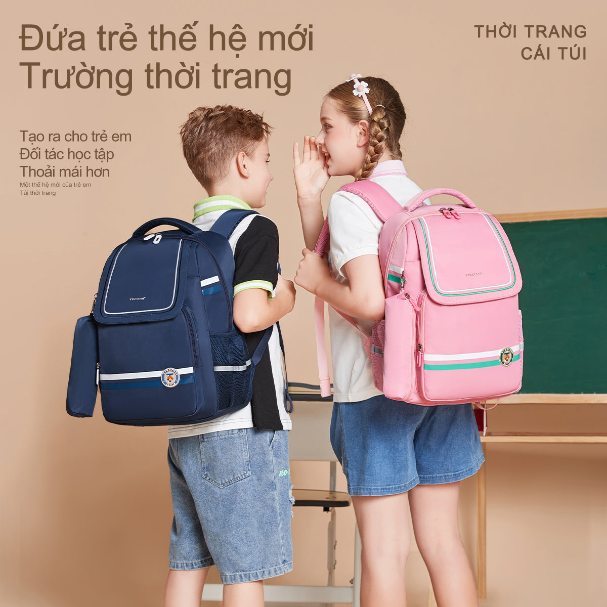Tigernu High Quality Lightweight Waterproof Student Backpack Large Capacity Oxford Spine Protection Zipper Breathable Safe for Campus