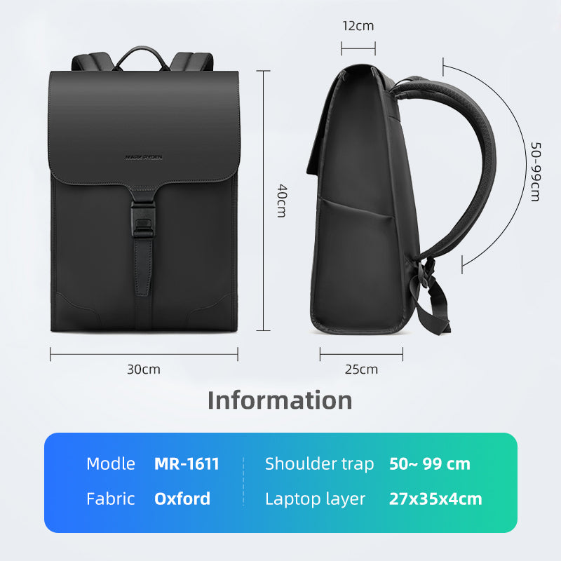 Mark Ryden Shoulder Bags for Men and Women College Students Waterproof Large Capacity Simple Computer Backpack Travel