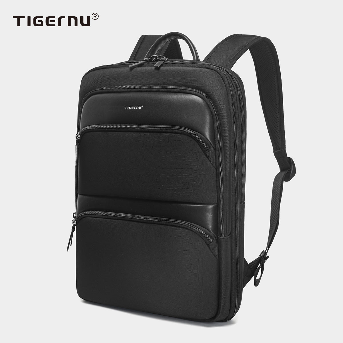 Tigernu Fashion Daily Portable Lightweight Laptop Bag Nylon S-Shaped Ergonomic Dynamic Expansion Men's Backpacks Backpack for Men